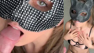 Christina Khalil Slo-Mo Masked Blowjob Video Leaked